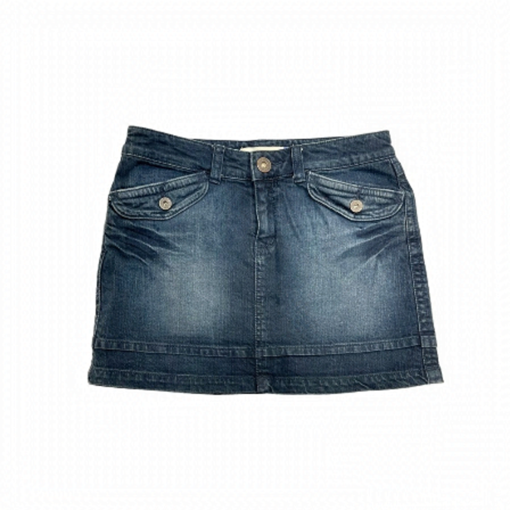 Y2K denim mini skirt blue in jean size 1 W30 L13,5 jean skirt